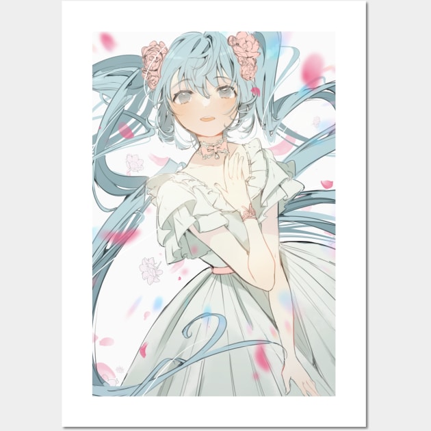 Soft Miku Wall Art by Nachoz